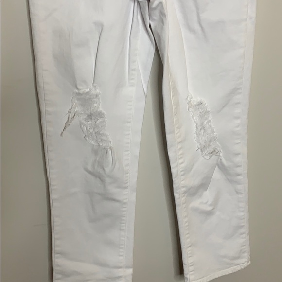 NWT VINCE CAMUTO White Ripped Cropped Jeans sz 29 - Picture 5 of 10